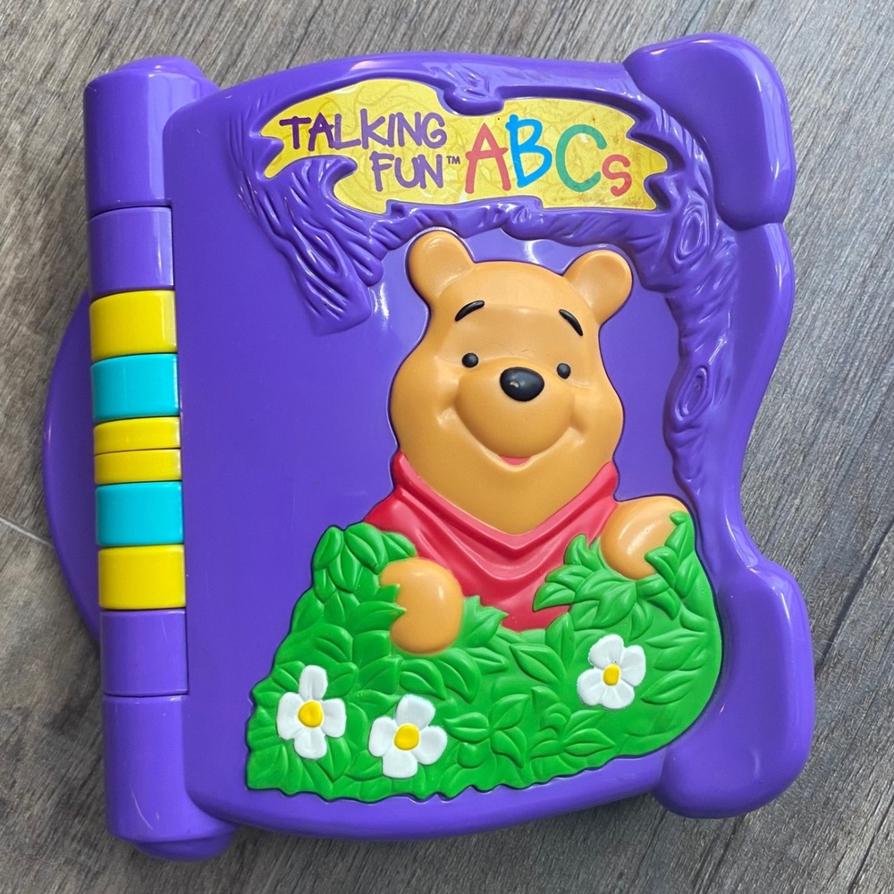 Disney Winnie the Pooh Talking Fun ABCs Electronic Learning Toy Mattel Vintage